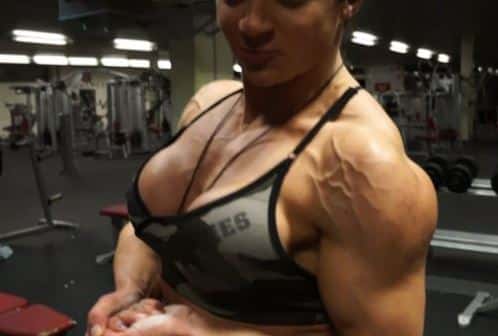 muscle fetish shoulder workout bodybuilderin schultern