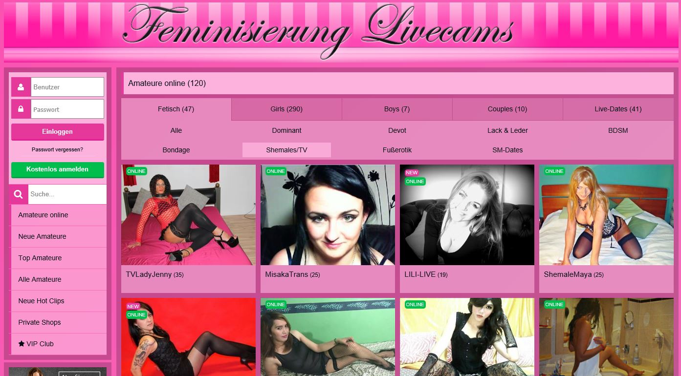 zwangsfeminisierung cam feminisierung live cam chat