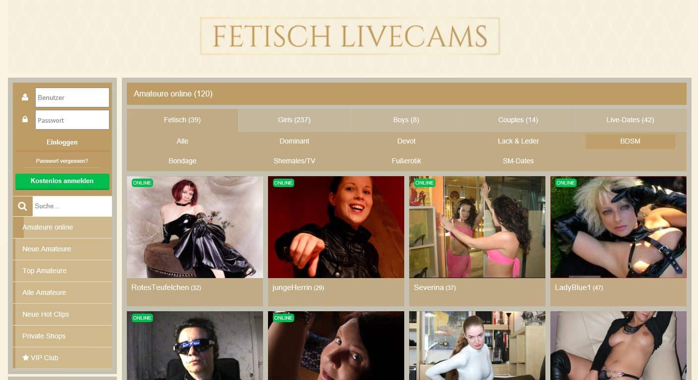 fetisch cam portal fetisch livecam community